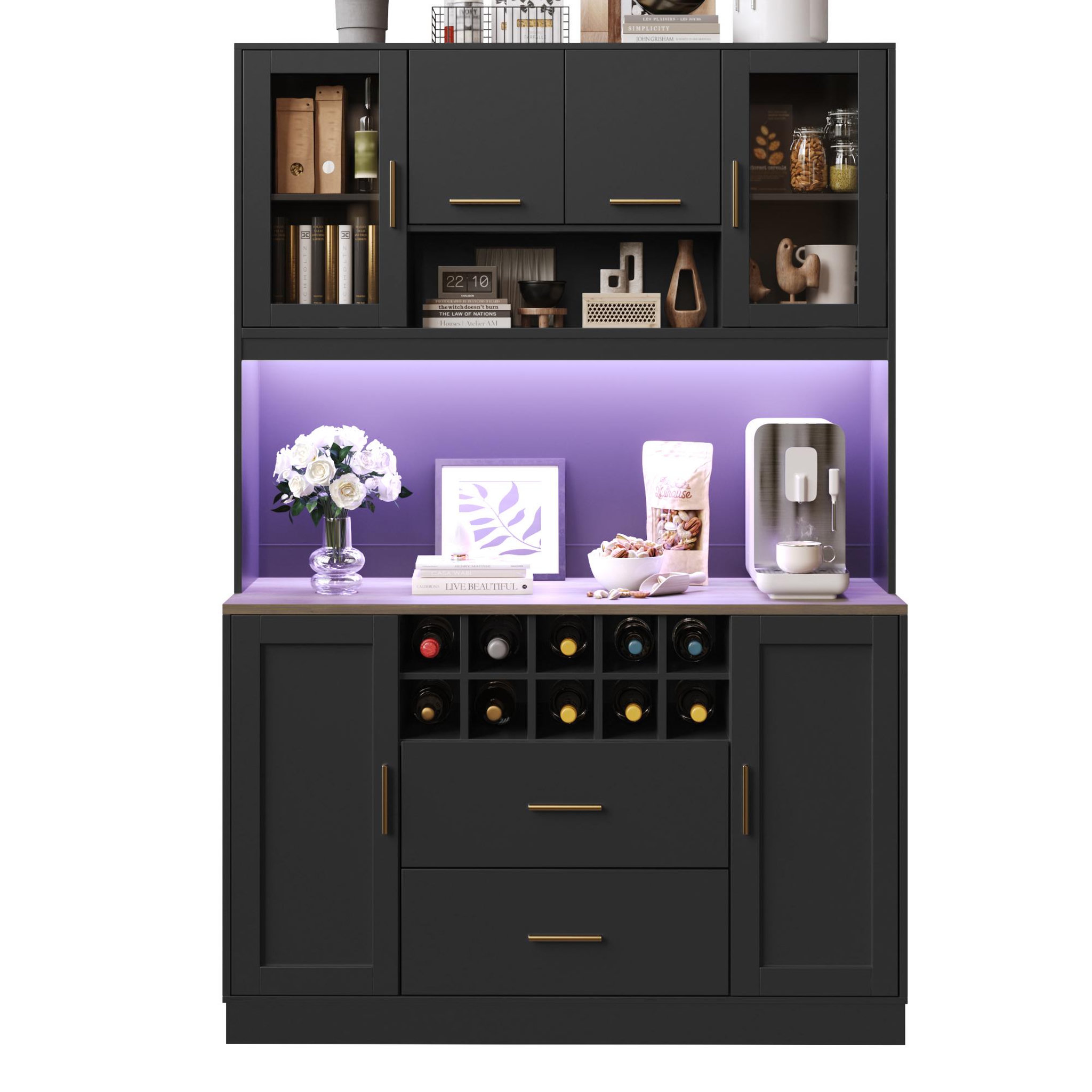MERAX Buffet. Coloris disponibles : Noir, Blanc