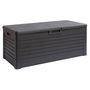Voir la diapositive 1 : TOOMAX Coffre de rangement jardin résine - Anthracite - 550L - FLORIDA