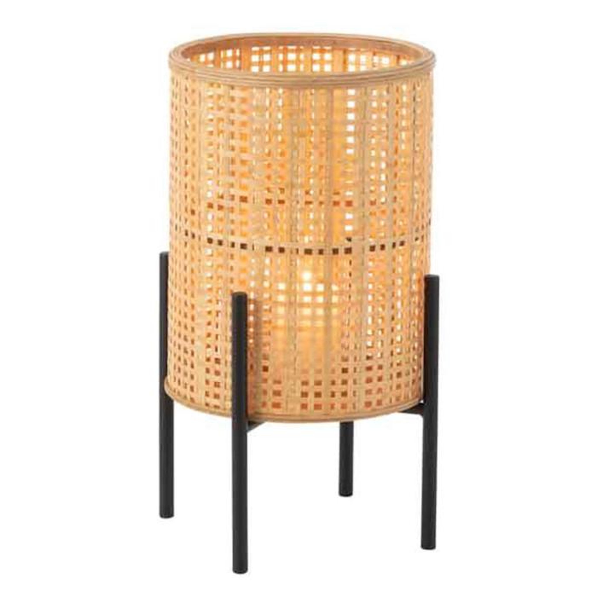 Voir la diapositive 2 : Paris Prix Lanterne sur Pied Bambou  Fernando  50cm Naturel