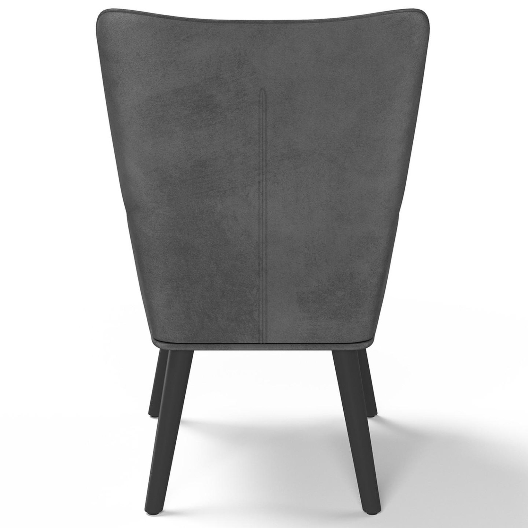 Voir la diapositive 4 : ID MARKET Fauteuil scandinave ania en velours gris
