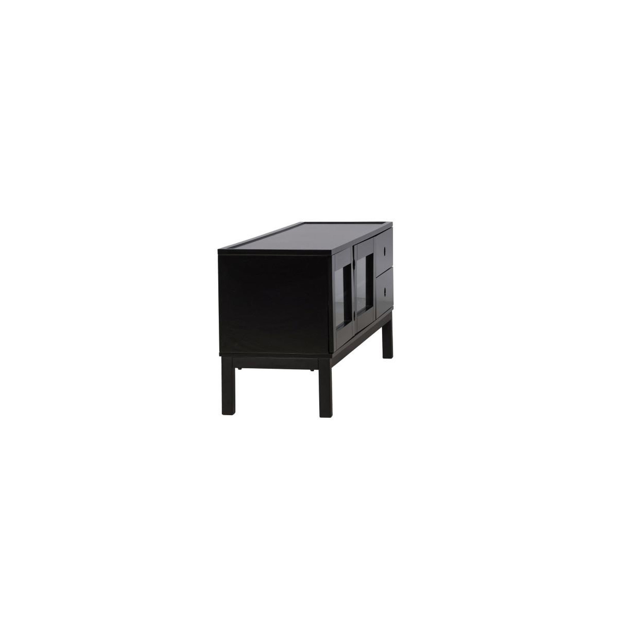 Voir la diapositive 5 : Paris Prix Meuble tv 2 portes & 2 tiroirs  alcoa  150cm noir