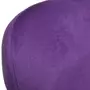 VIDAXL Fauteuil pivotant en forme d'œuf avec coussin Violet Velours