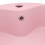 Voir la diapositive 5 : VIDAXL Lavabo de luxe avec trop-plein Rose mat 36x13 cm Ceramique