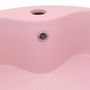 Voir la diapositive 5 : VIDAXL Lavabo de luxe avec trop-plein Rose mat 36x13 cm Ceramique
