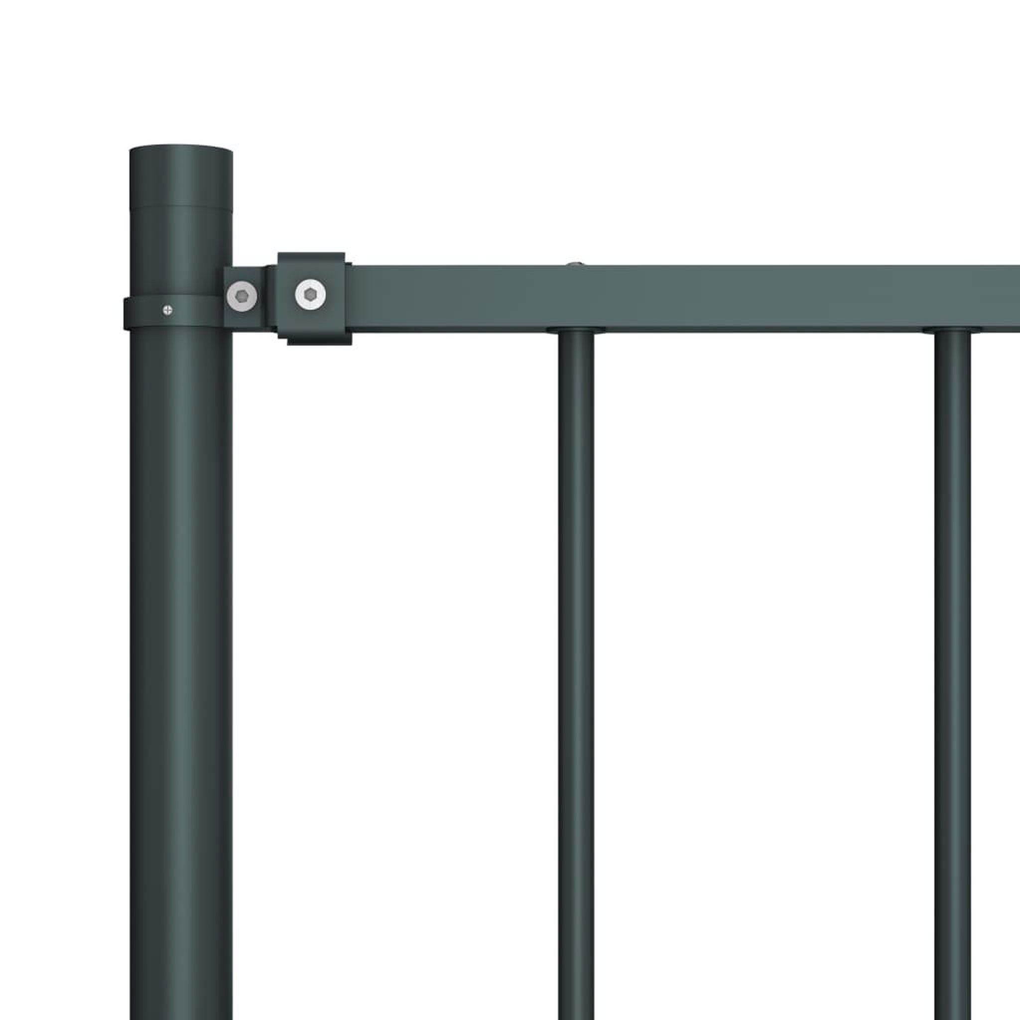 Voir la diapositive 3 : VIDAXL Panneau cloture poteau Acier enduit poudre 1,7x0,75m Anthracite