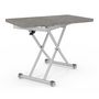 Voir la diapositive 6 : ID MARKET Table basse extensible relevable en table à manger rectangulaire URBANA plateau effet béton pied gris