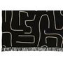 Voir la diapositive 2 : Paris Prix Plaid en Coton  Courbes  130x180cm Noir