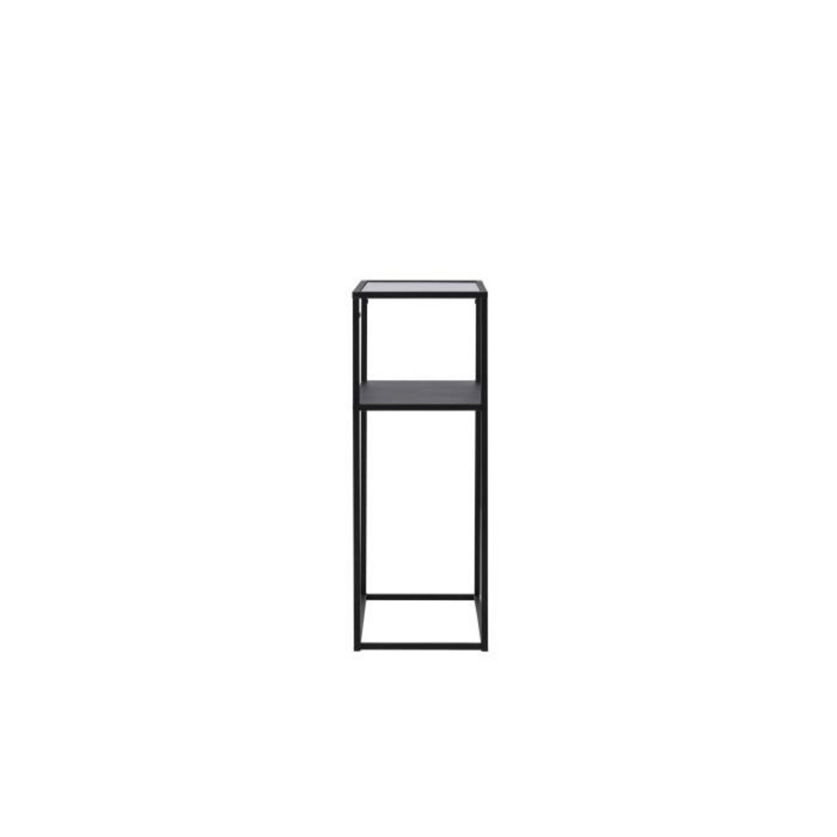 Paris Prix Console Design en Verre  Bogota  80cm Noir