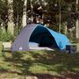 Voir la diapositive 3 : VIDAXL Tente de camping a dome 4 personnes bleu impermeable