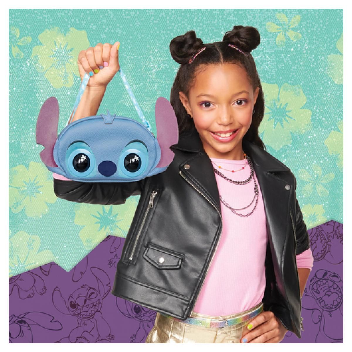 SpinMaster Purse Pets - DISNEY Stitch- sac a main interactif