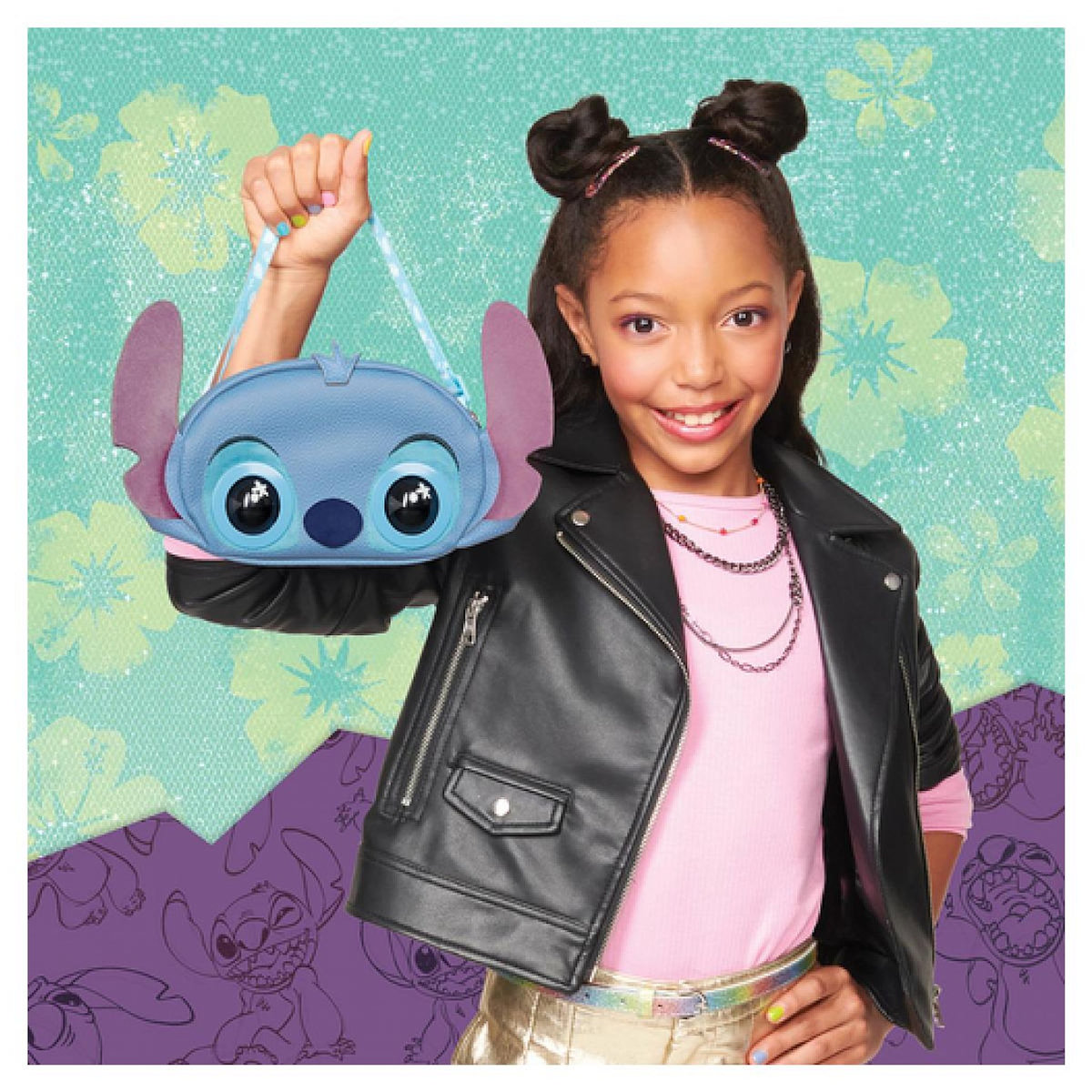 SpinMaster Purse Pets - DISNEY Stitch- sac a main interactif