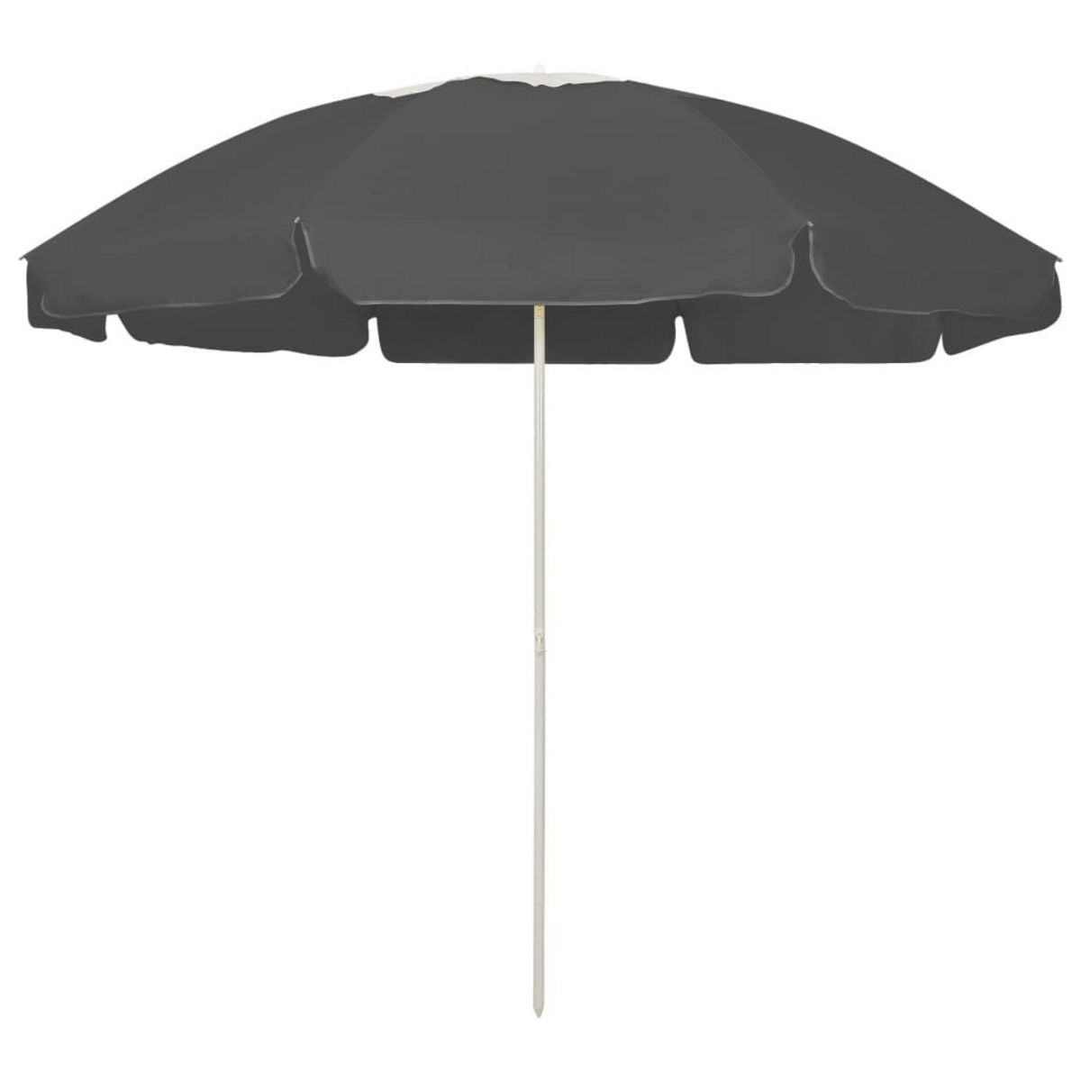 VIDAXL Parasol de plage anthracite 240 cm