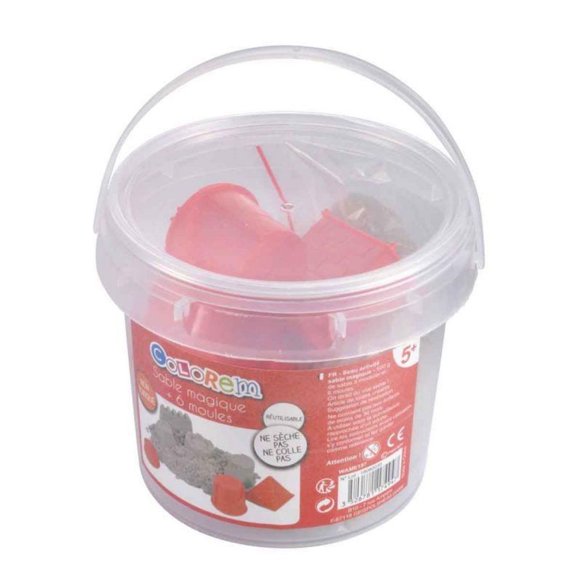 Paris Prix Seau d'Activité  Sable à Modeler  500g Rouge