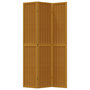 Voir la diapositive 4 : VIDAXL Cloison de separation 3 panneaux marron bois paulownia massif