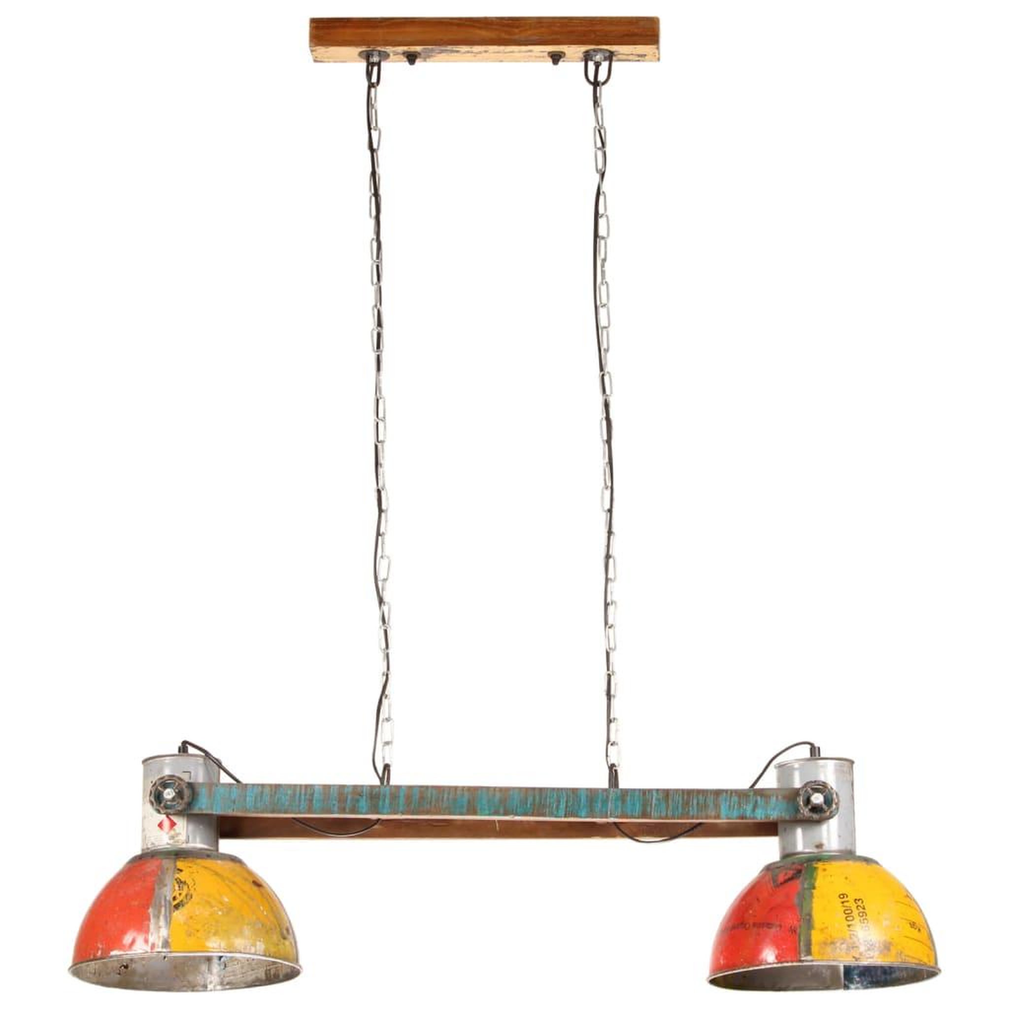 Voir la diapositive 3 : VIDAXL Lampe suspendue industrielle 25 W Multicolore 111 cm E27