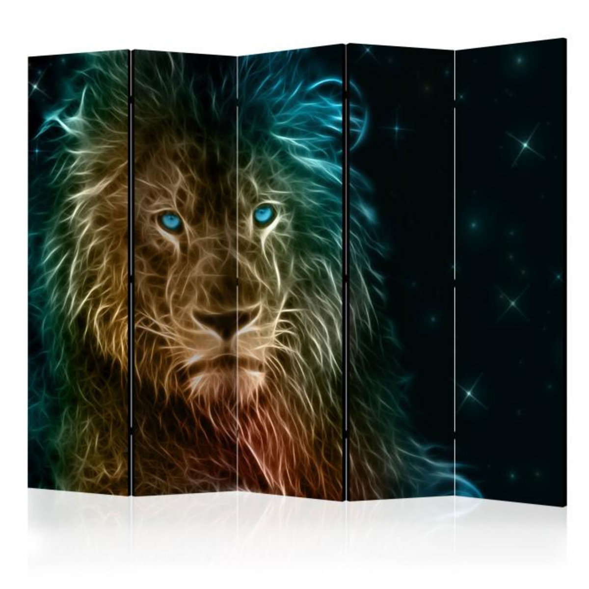 Paris Prix Paravent 5 Volets  Abstract Lion...  172x225cm