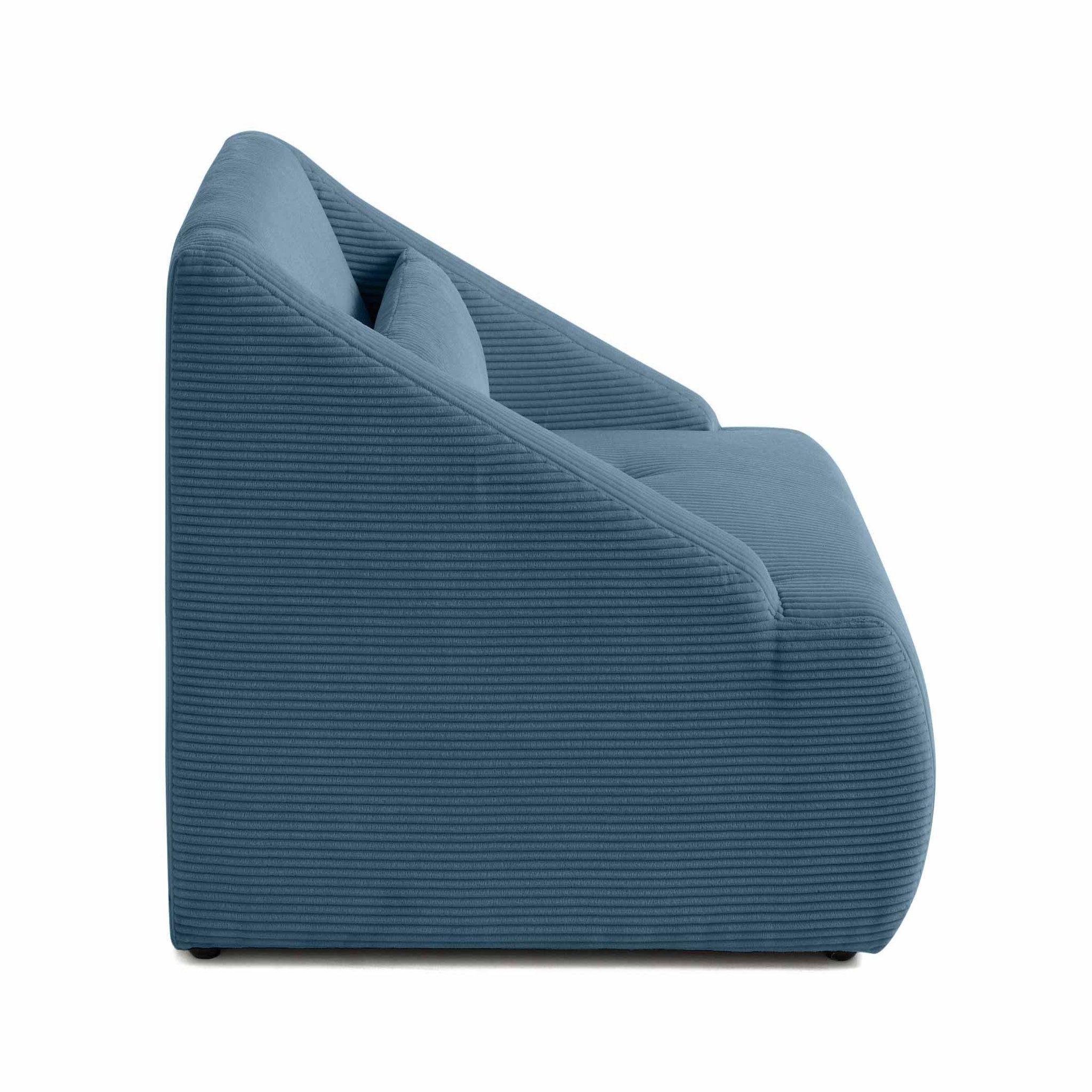 Voir la diapositive 5 : LISA DESIGN Onyx - fauteuil - en velours côtelé