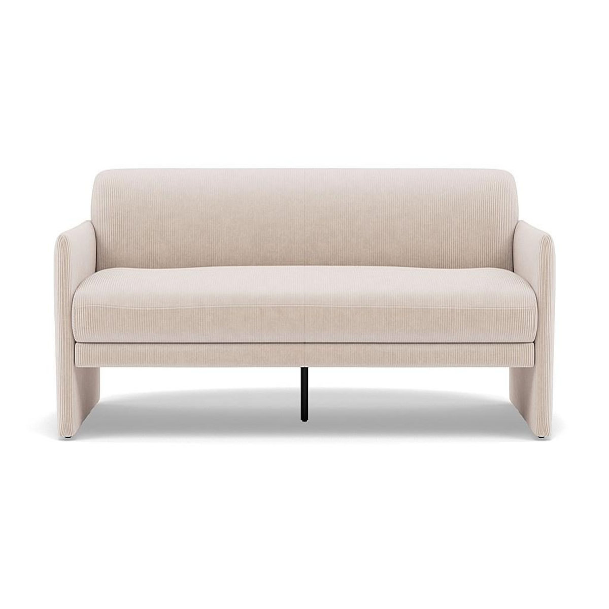 BEST MOBILIER Mathis - canapé convertible clic-clac 3 places en velours côtelé