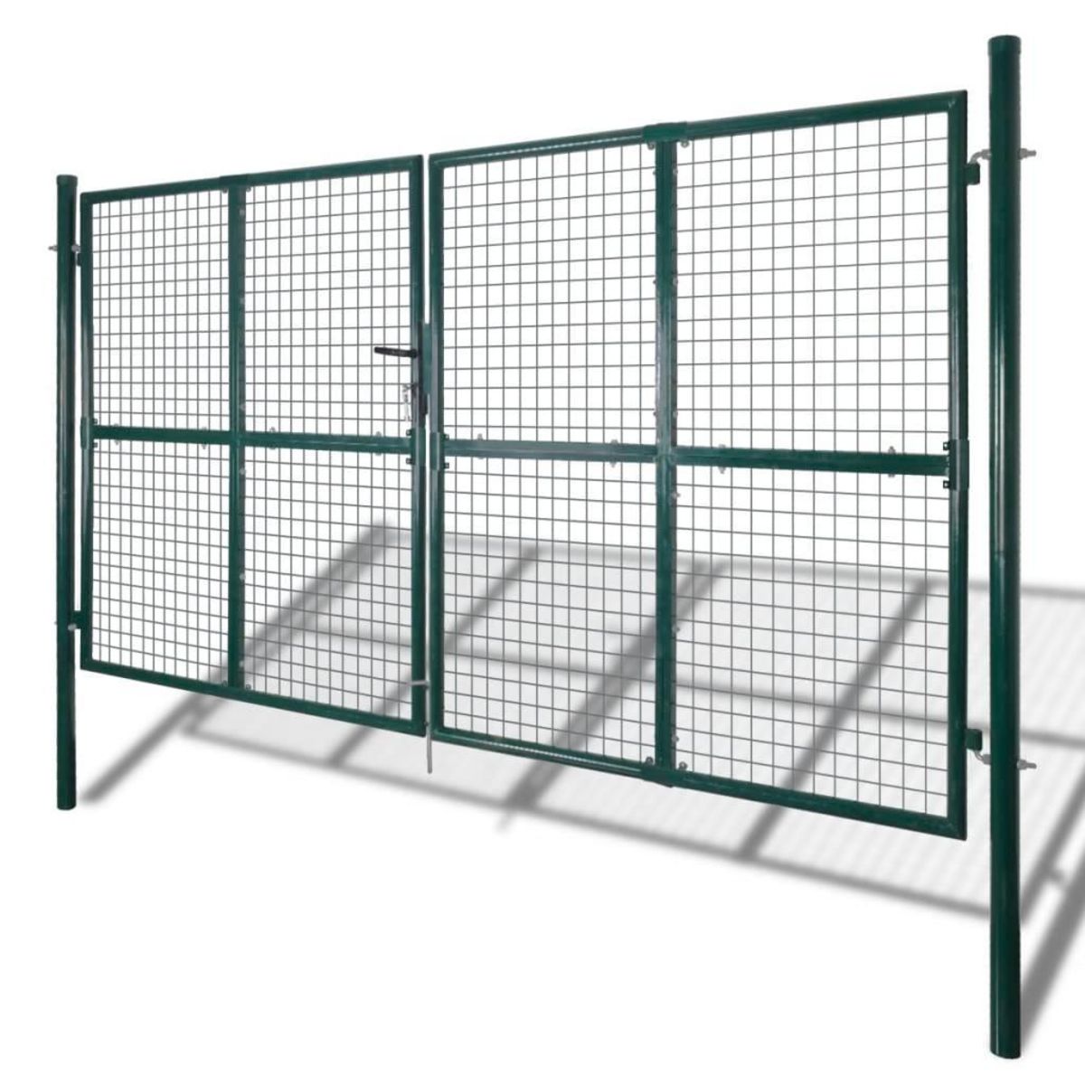 VIDAXL Portail de Cloture en Grillage Galvanisee 289 x 200 cm / 306 x 250 cm