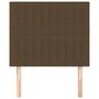 Voir la diapositive 3 : VIDAXL Tetes de lit 2 pcs Marron Fonce 100x5x78/88 cm Tissu
