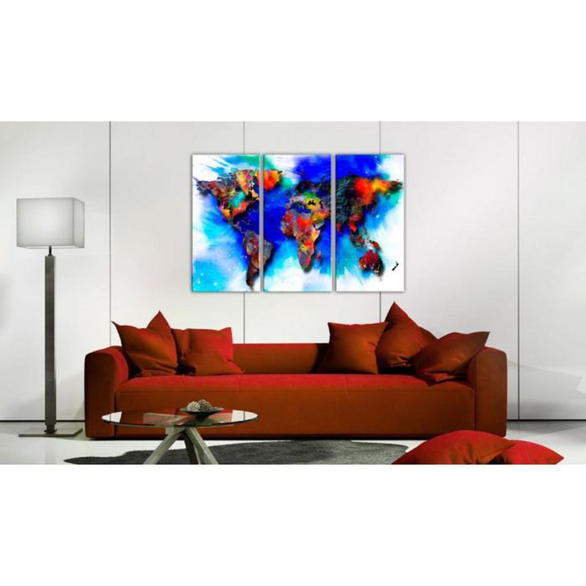 Paris Prix Tableau Imprimé  Rainbow Map