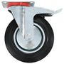Voir la diapositive 4 : VIDAXL Roulettes pivotantes avec double frein 4 pcs 200 mm