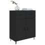 Voir la diapositive 4 : VIDAXL Buffet noir 69,5x34x90 cm bois d'ingenierie