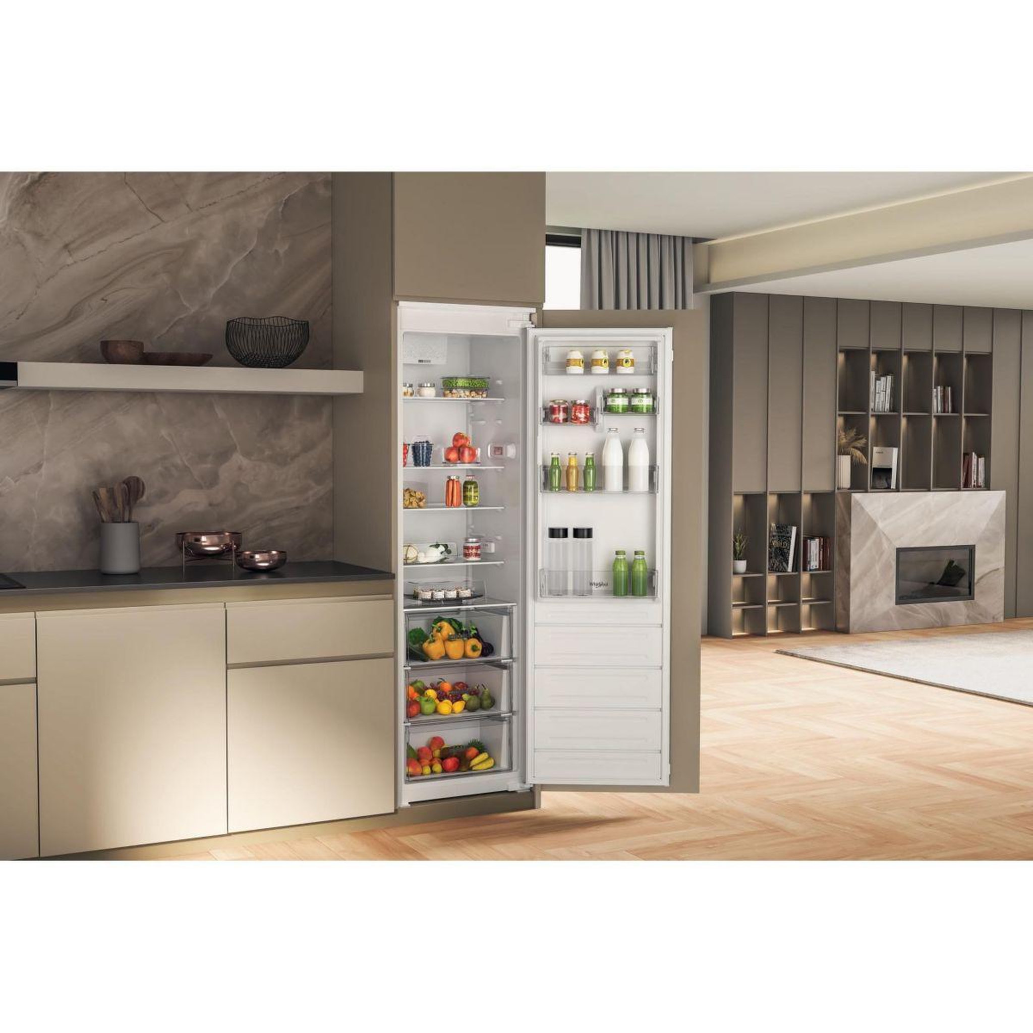 Voir la diapositive 2 : Whirlpool Réfrigérateur 1 porte encastrable whsd18a011a2fr
