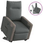 Voir la diapositive 1 : VIDAXL Fauteuil inclinable Gris fonce Tissu