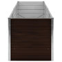 Voir la diapositive 4 : VIDAXL Lit sureleve de jardin Marron 240x80x77 cm Acier galvanise