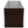 Voir la diapositive 4 : VIDAXL Lit sureleve de jardin Marron 240x80x77 cm Acier galvanise