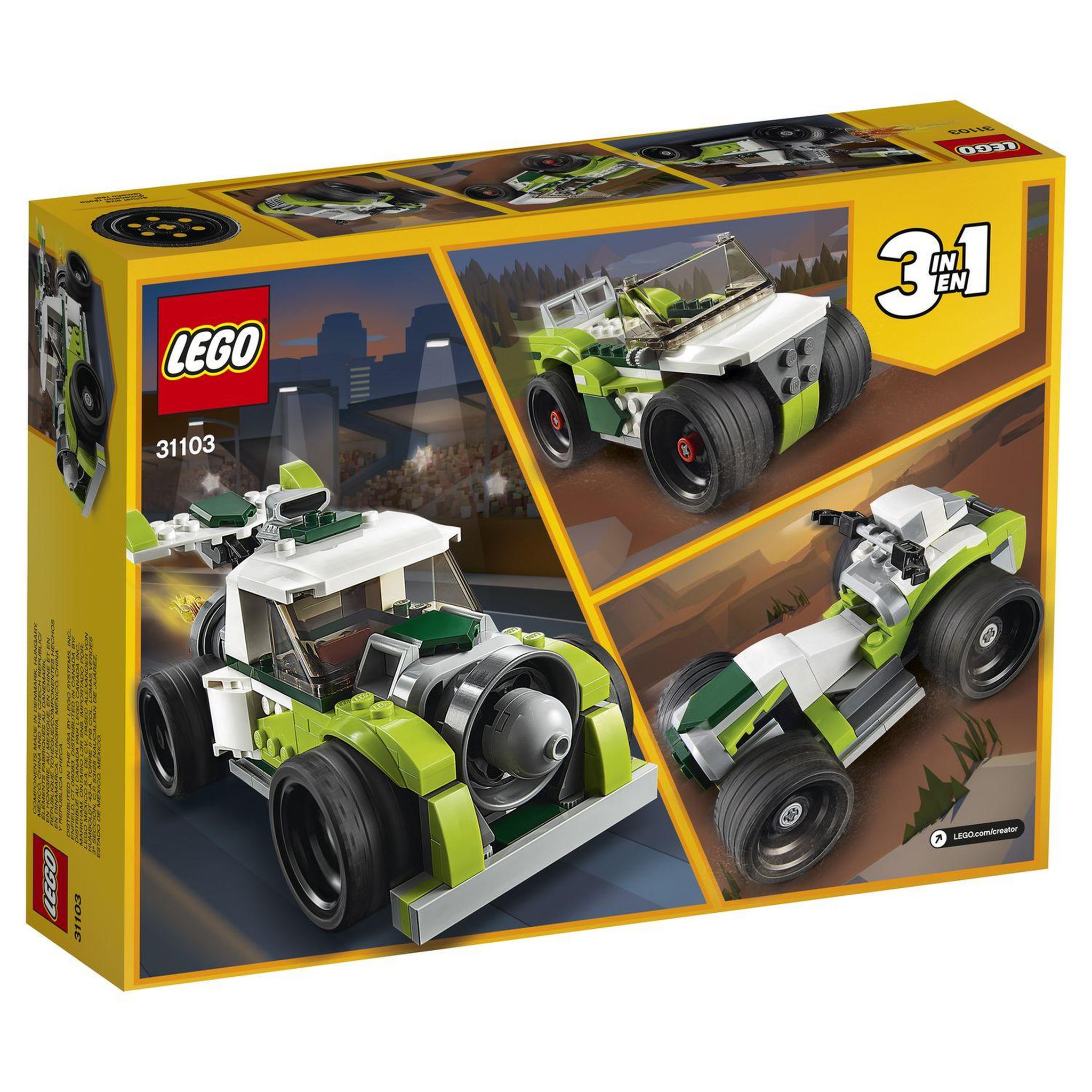 Voir la diapositive 4 : LEGO Creator 31103 - Le Camion Fusée