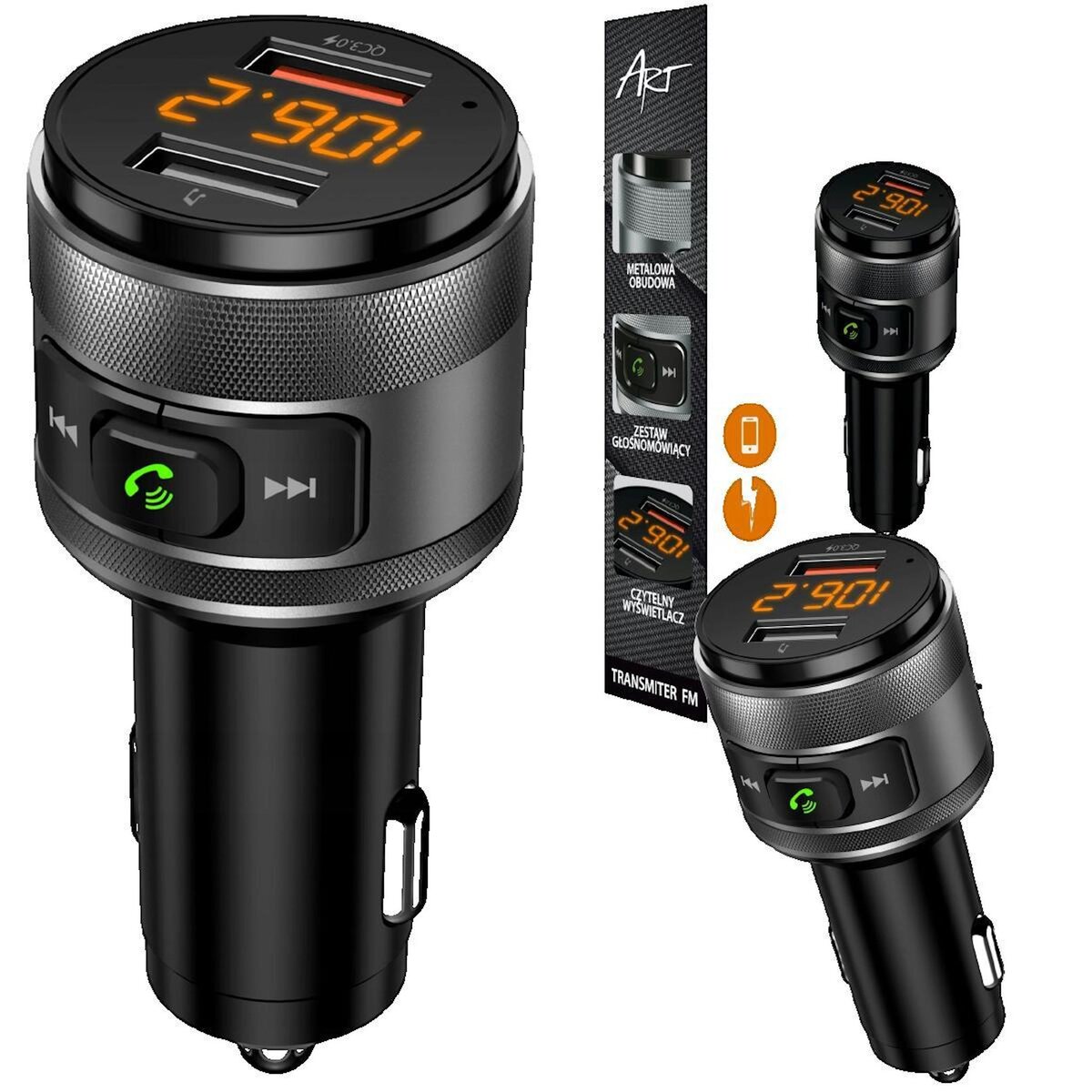 ARTDESIGN Transmetteur FM art FM-57 noir