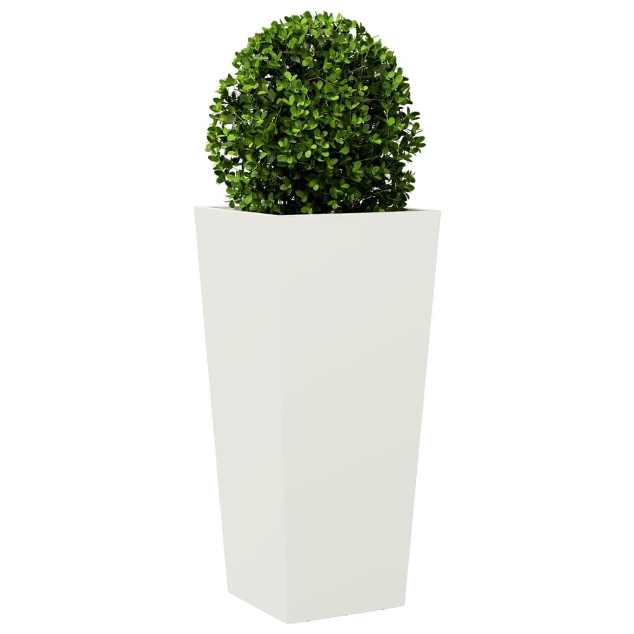 Voir la diapositive 3 : VIDAXL Jardiniere blanc 35x35x75 cm acier