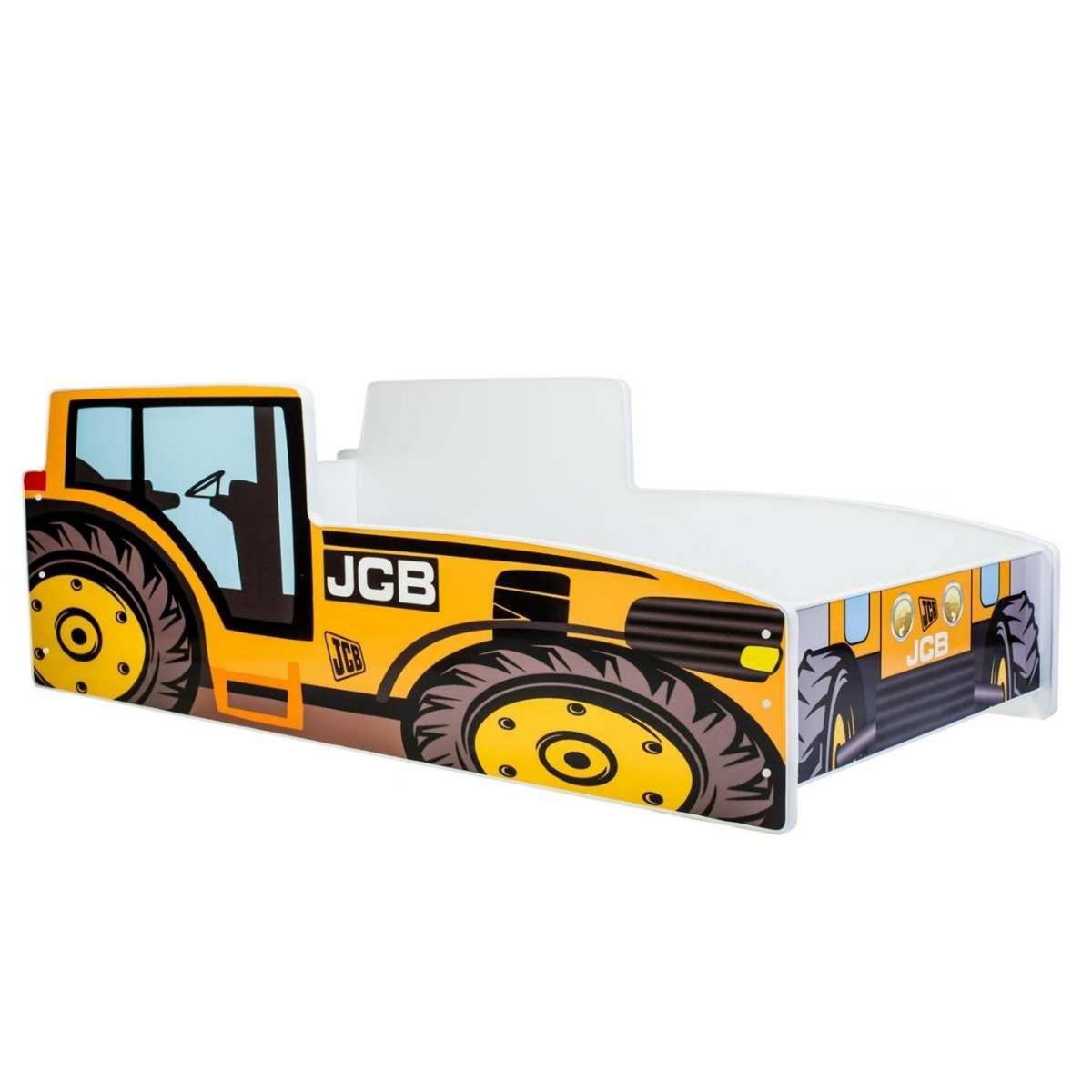 KOBI Lit enfant Tracteur jaune 160x80