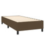 Voir la diapositive 5 : VIDAXL Sommier a lattes de lit matelas LED Marron fonce 80x200cm Tissu