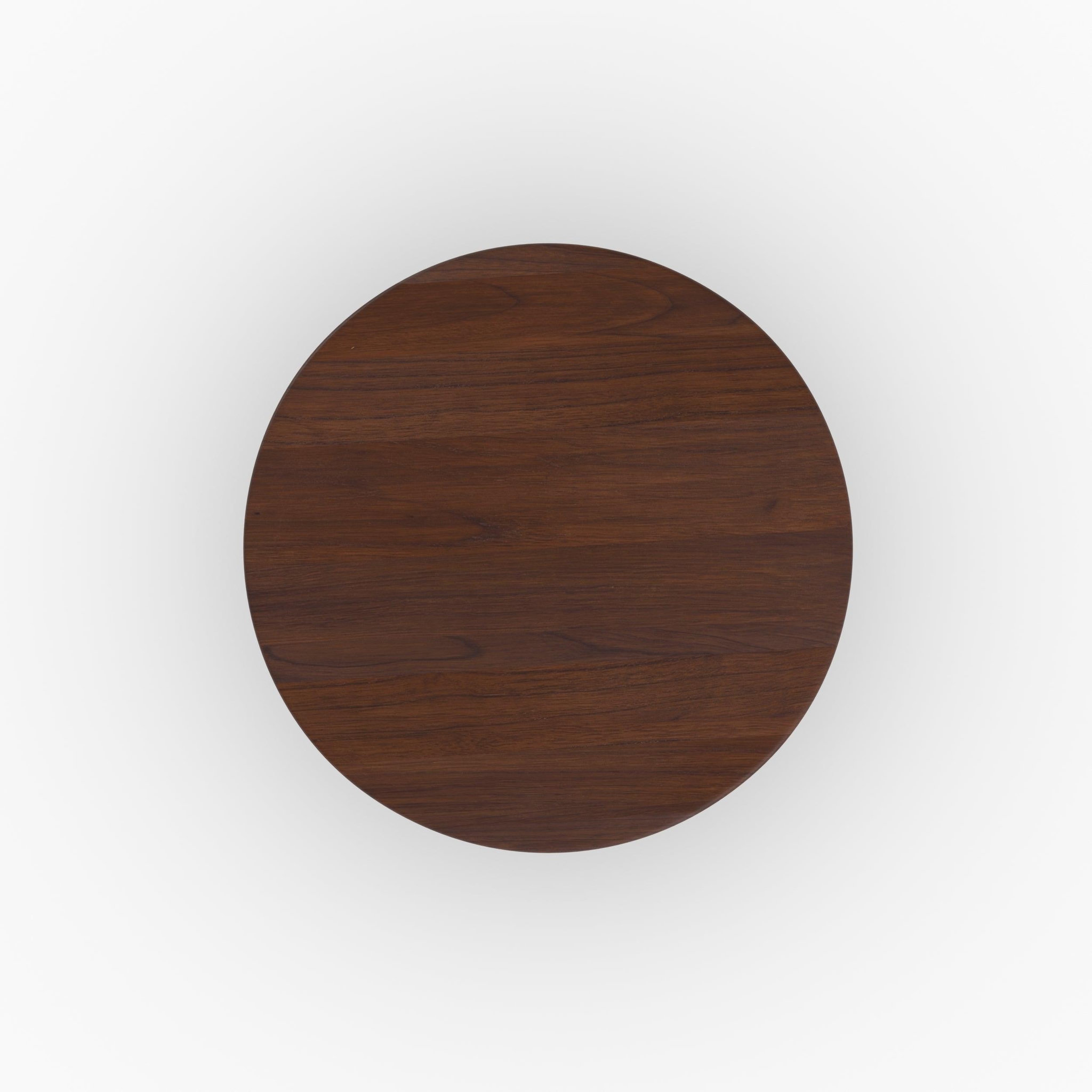 Voir la diapositive 3 : MAISON PAVANE Table basse ronde en bois massif de mindi foncé d80 cm-galia