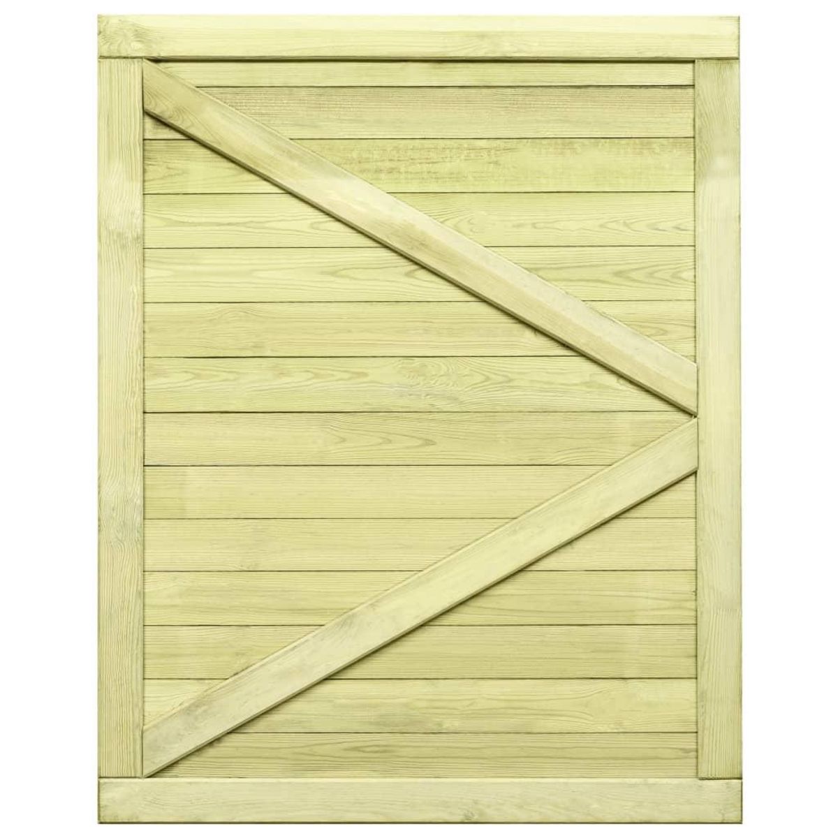 VIDAXL Portail de jardin Bois de pin impregne 125x100 cm