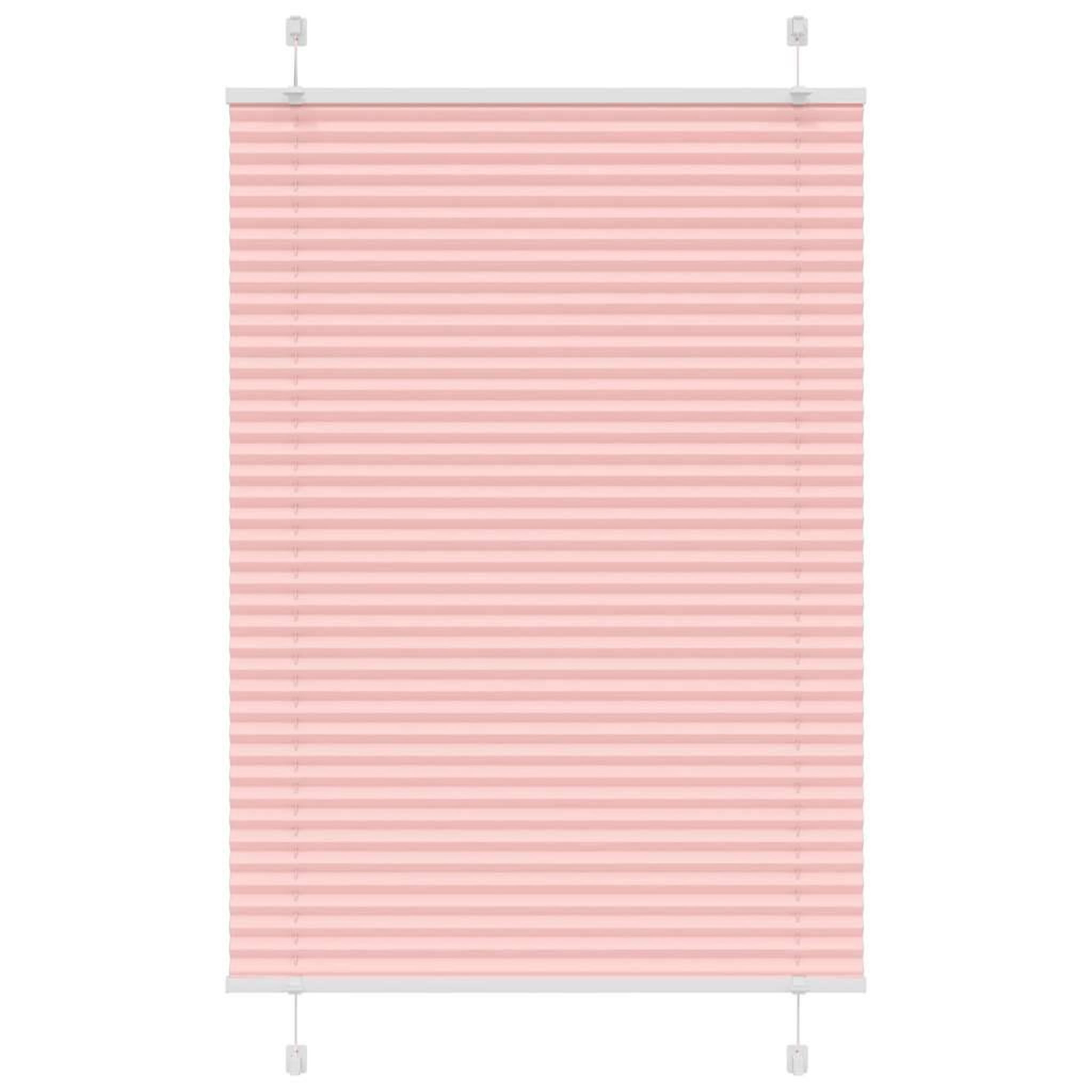 VIDAXL Store plisse rose 85x100 cm largeur du tissu 84,4 cm polyester