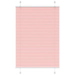 VIDAXL Store plisse rose 85x100 cm largeur du tissu 84,4 cm polyester