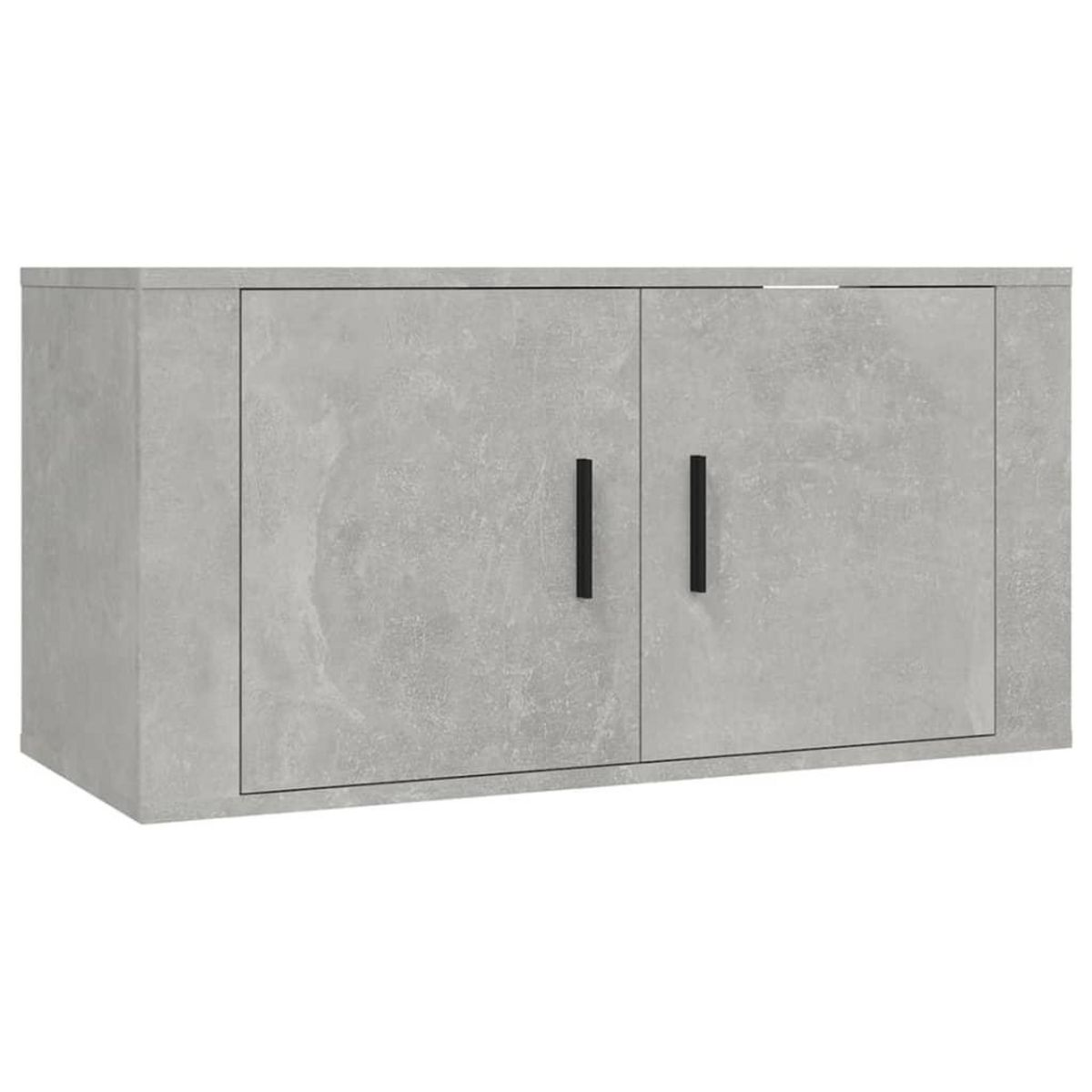 VIDAXL Meubles TV muraux 2 pcs gris beton 80x34,5x40 cm