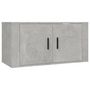 Voir la diapositive 4 : VIDAXL Meubles TV muraux 2 pcs gris beton 80x34,5x40 cm