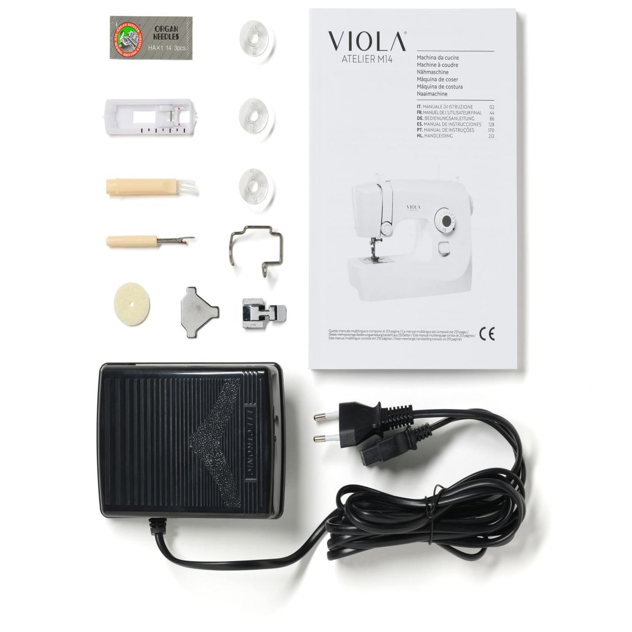 Voir la diapositive 6 : VIOLA Machine à coudre Atelier M14