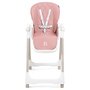 BEBELISSIMO Bebelissimo - Chaise haute évolutive bébé - Pliable - Compacte - Réglable hauteur - De 6 mois à 3 ans (15kg) - rose