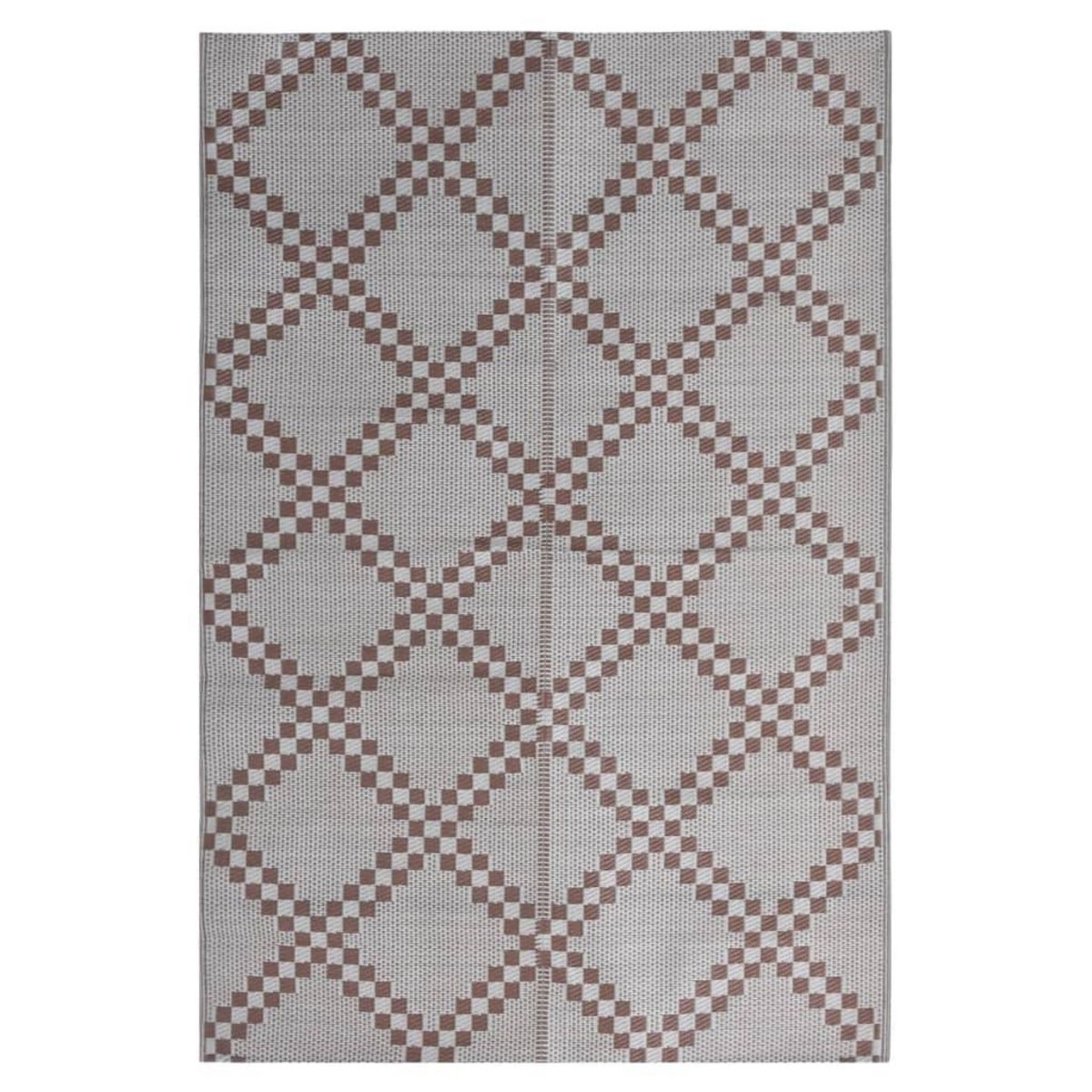 VIDAXL Tapis d'exterieur ARAKIL marron 140x200 cm PP