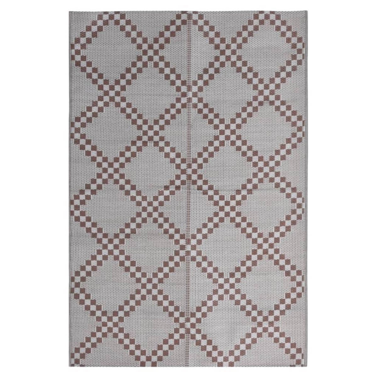 VIDAXL Tapis d'exterieur ARAKIL marron 140x200 cm PP