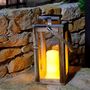 Voir la diapositive 3 : Lumisky Lanterne solaire avec poignée OAKY Bois Bois H28cm