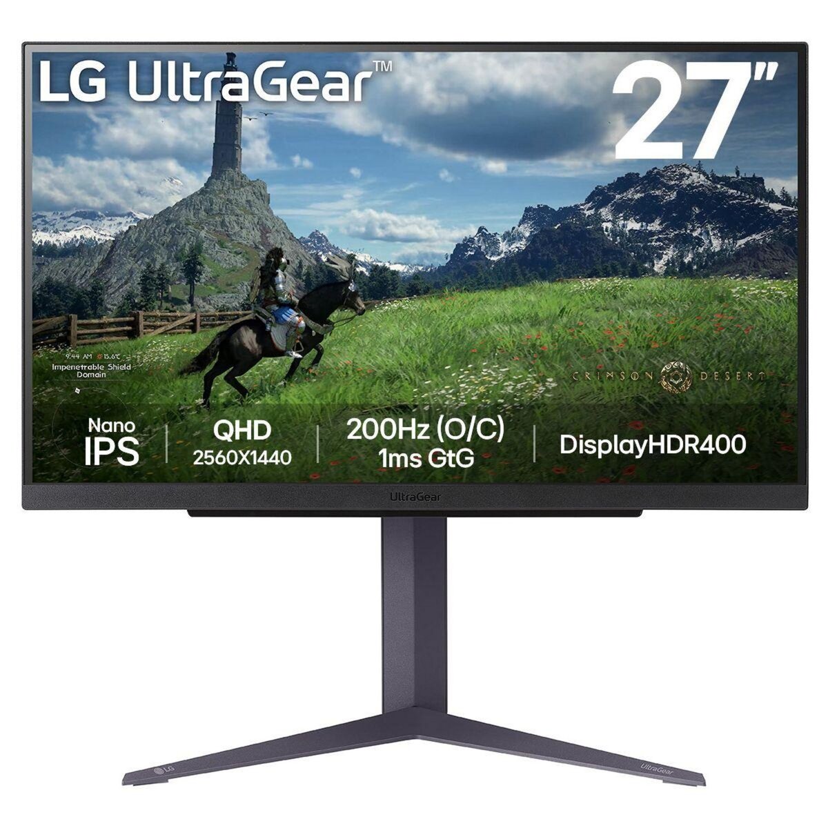 LG Ecran PC Gamer 27GS85Q-B UltraGear Plat 27'' Nano IPS