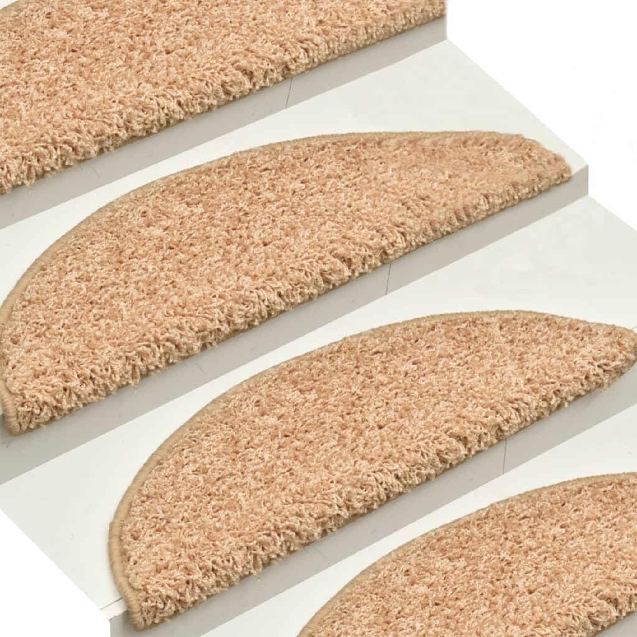 Voir la diapositive 4 : VIDAXL Tapis de marches d'escalier 15 pcs Dore 56x17x3 cm