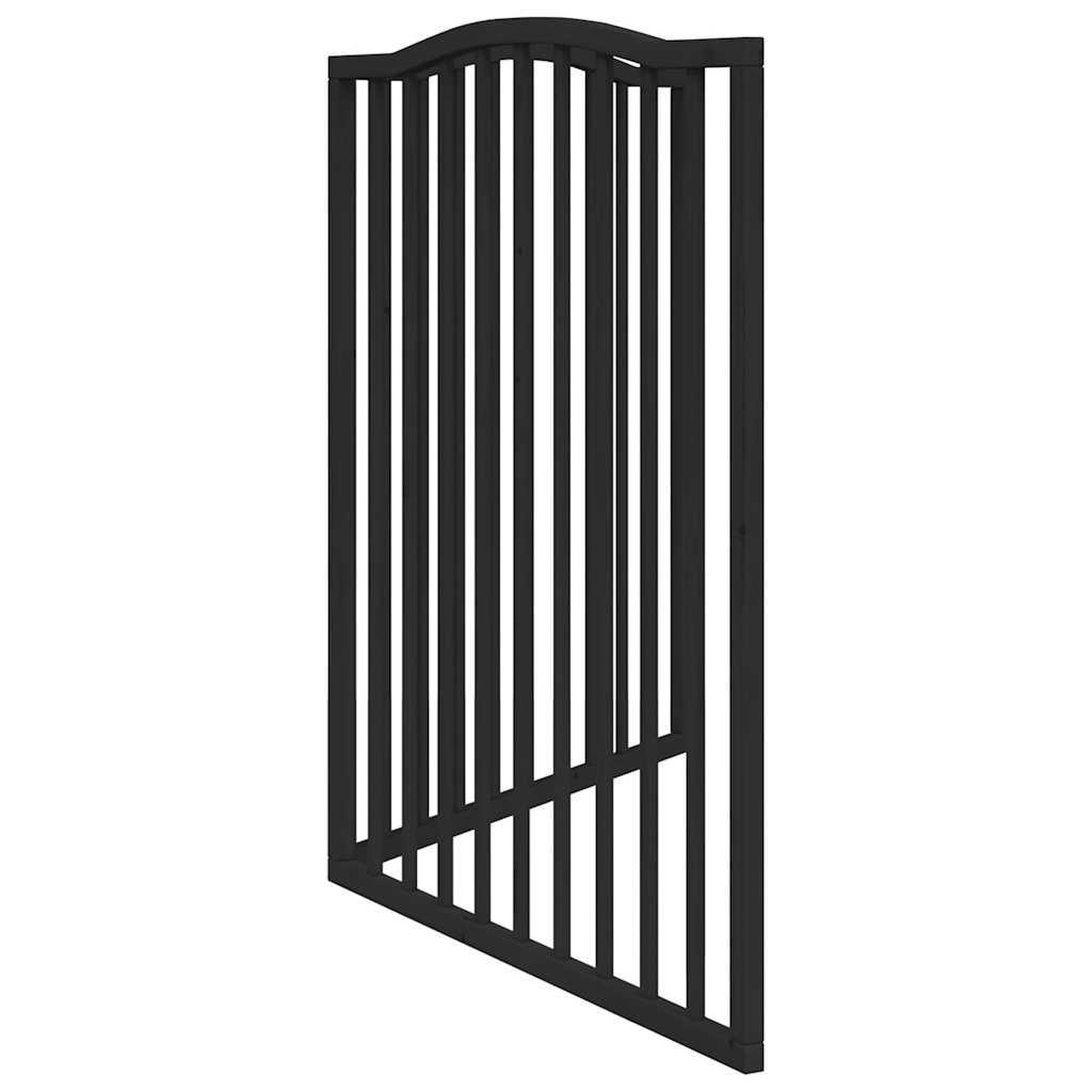 Voir la diapositive 5 : VIDAXL Barriere pour chien pliable 2 panneaux noir bois de peuplier